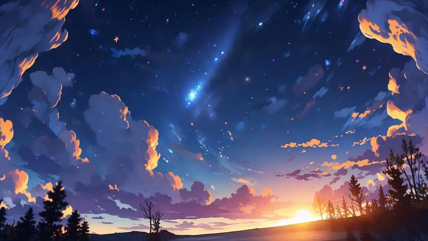 90动漫夜空壁纸,梦幻又浪漫93