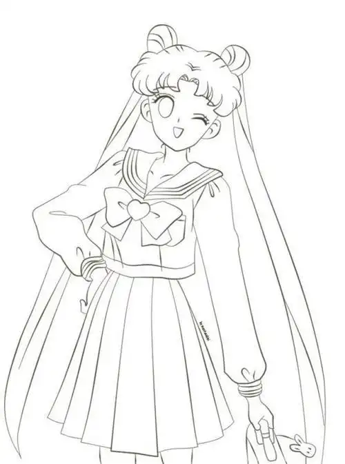 可爱女生简笔画 可爱女生头像长发美少女简笔画教程 第4页12星座画法