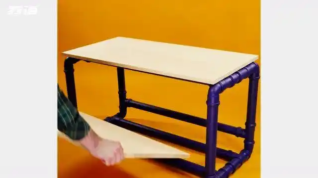 咖啡桌太贵用pvc管做一个便宜又现代的3合1桌子,经济又实用