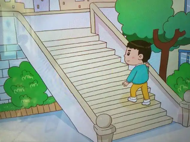 上下楼梯简笔画