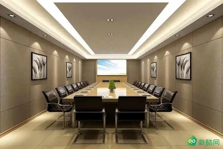 济南玖和装饰-500平现代化办公室装修效果图