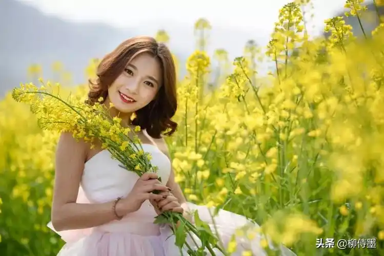 夏日旅行和油菜花合影,收藏这份摄影指南,拍优雅文艺唯美人像