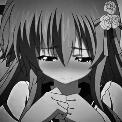 二传注明.丧系头像.黑白头像.女漫.
