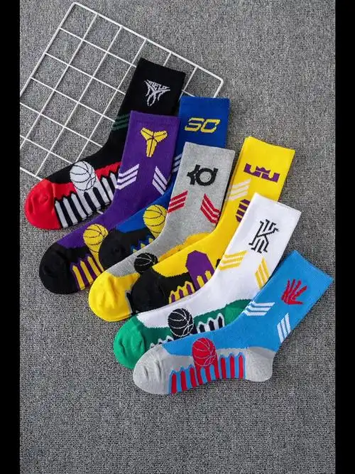 篮球袜子男透气中筒运动棉袜nba精英队减震实战防滑吸汗男袜批发