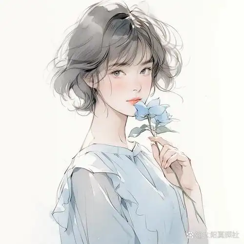 女生头像|蓝色系07清冷和安静的组合