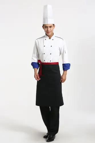 现货供应酒店秋冬装厨师工作服长袖厨师服装饭店餐厅厨工主厨制服