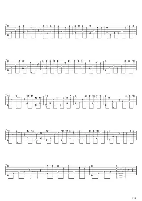 《song from a secret garden(神秘园之歌)》吉他谱