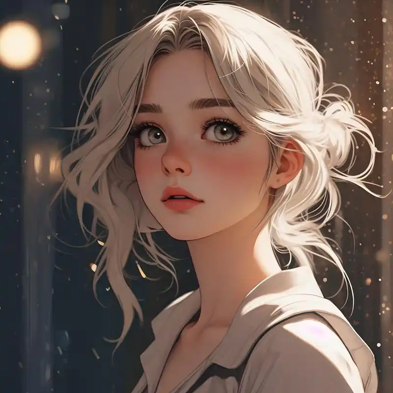 96 漫画风温柔女生头像 94