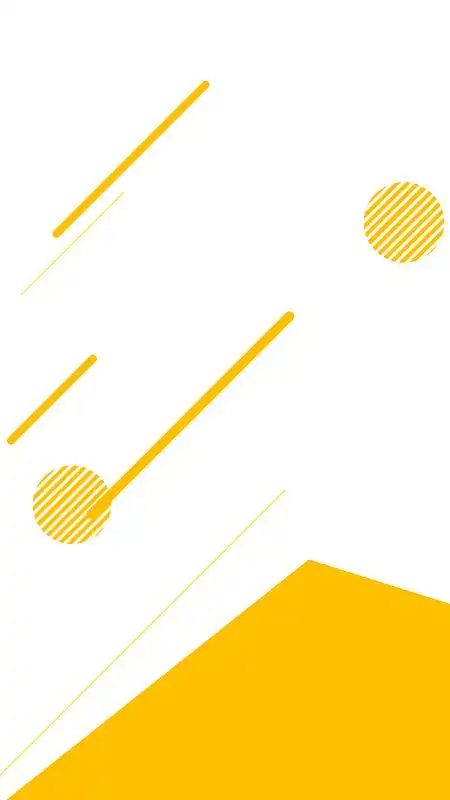 简约线条黄色背景psd分层h5背景素材