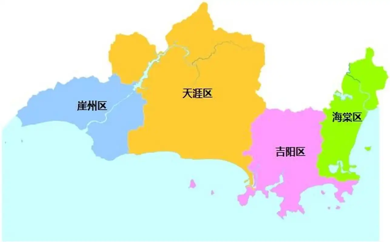 海口三亚行政区划 海口市,海南省省会,总面积为3126.