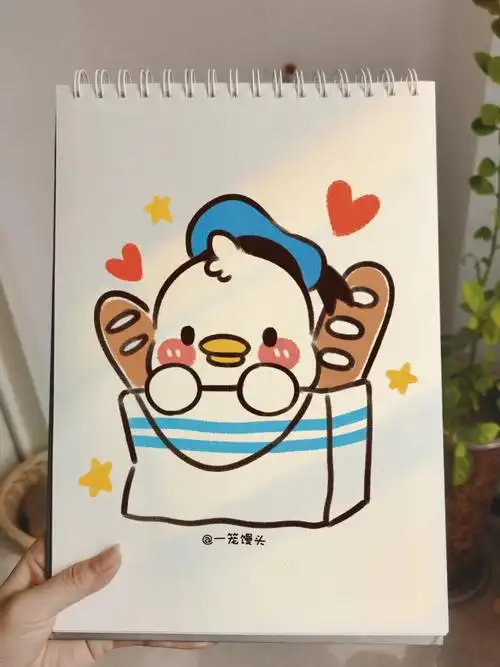 零基础手绘教程迪士尼唐老鸭绘画画画