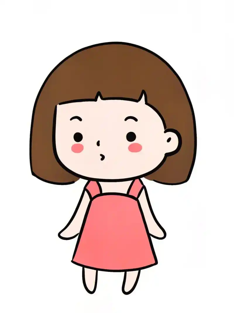 图文伙伴计划 小女孩简笔画!一看就会!艾特你还单身的朋友画 - 抖音