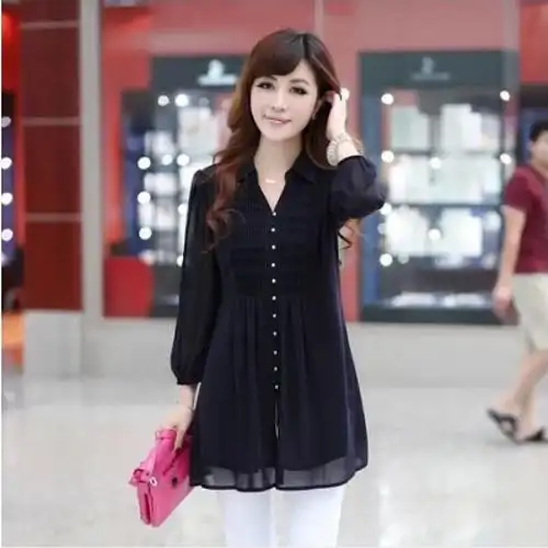 夏季特大码女装胖mm200斤雪纺衫中长款短袖t恤宽松加肥加大码上衣