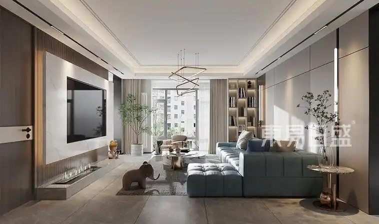 现代简约风客厅效果图