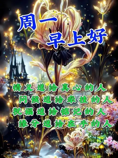 3月20日周一早上好,温馨唯美祝福语图片问候语表情短句
