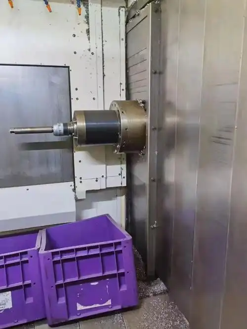 转让二手韩国威亚hs4000i卧式加工中心二手400卧加发那科32i系统