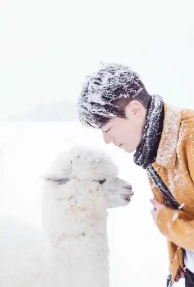 霍建华胡歌帅气高清雪地写真图片89