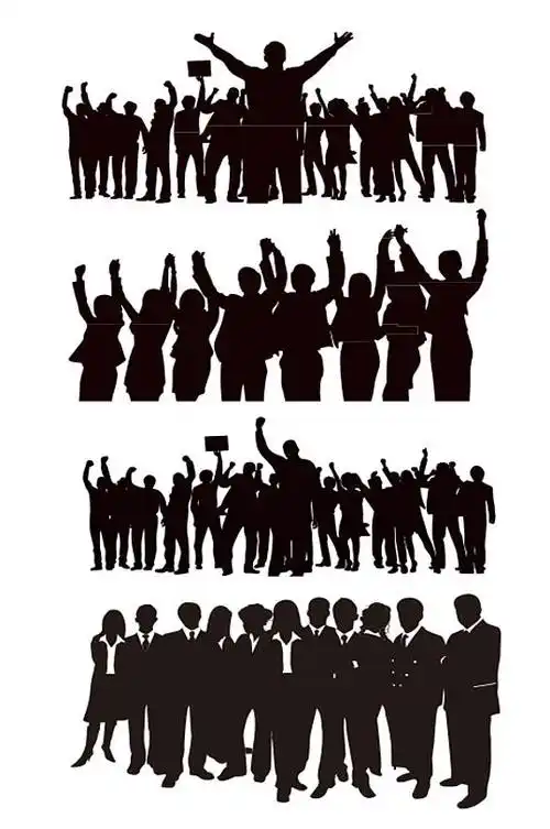 团队剪影图片-团队剪影素材下载-众图网