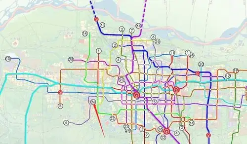 郑州地铁规划图流出(疑似)信息量很大