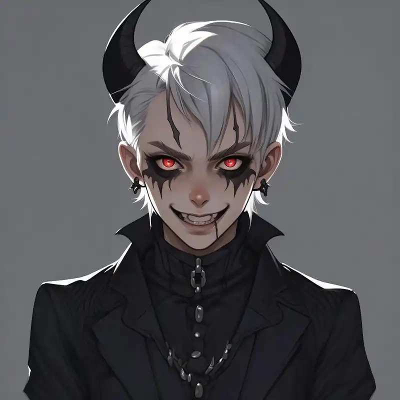 94冷酷帅气的恶魔男生头像97 想寻找一款独特且充满个性的头像吗?