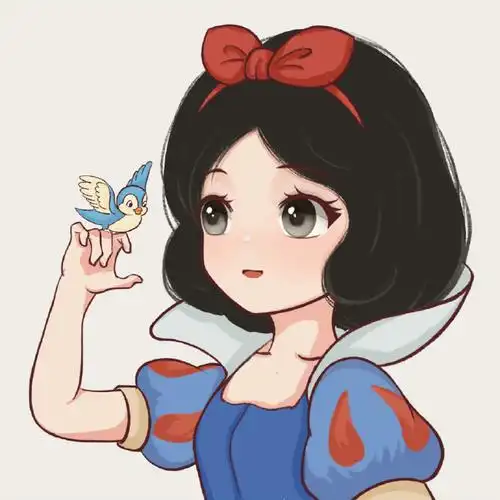 可爱迪士尼公主画师@阿瞳mao#可爱头像##女生头像##简笔画