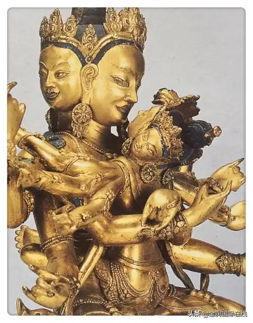 藏传精品佛像图(藏传佛教文物之三密宗双身佛像)(4)