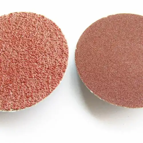 砂碟砂皮罗旋锁扣式抛光碟2寸棕黑色布 50mm转聚带柄转锁磨片气磨