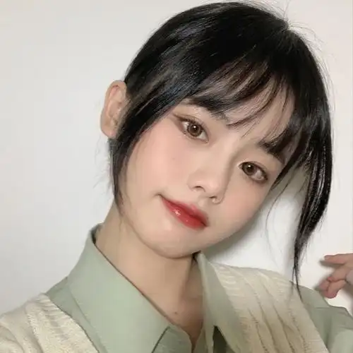 空气刘海假发女网红法式圆脸假头帘自然无痕隐形发际线假发补发块 你