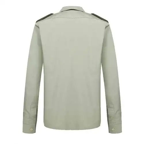 cvc 65/35 长袖军事定制军官衬衫