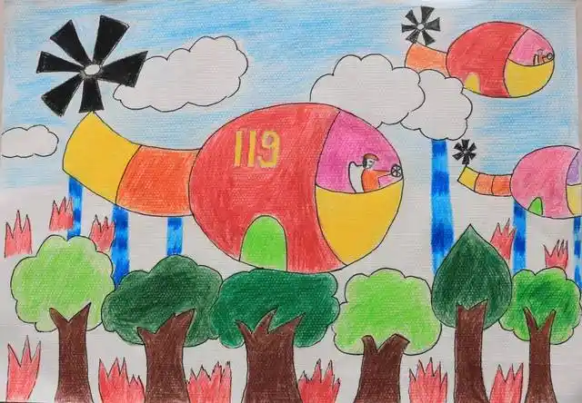 《空中消防队》泛区尹坡明德小学一年级一 班尹芷涵