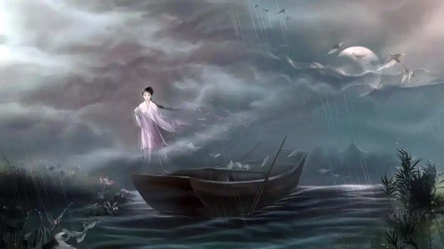 古风悲伤的女孩壁纸