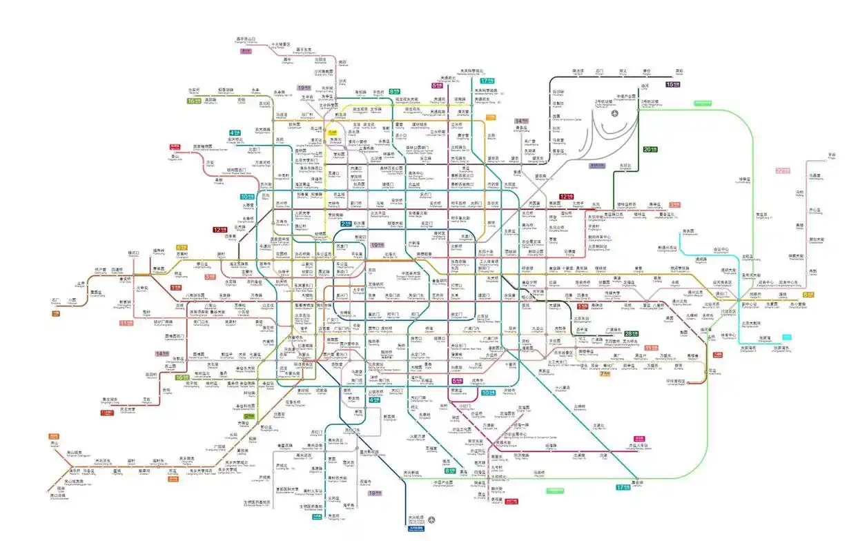 30年北京地铁规划图(纯属个人研究)