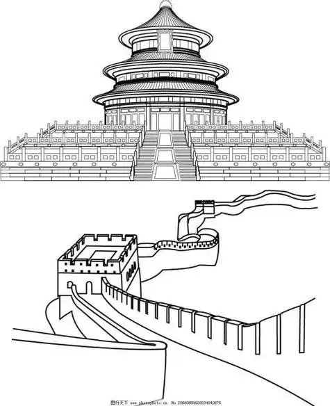 太和殿简笔画故宫手绘建筑简笔画教程怎么画故宫博物院关于故宫的简笔