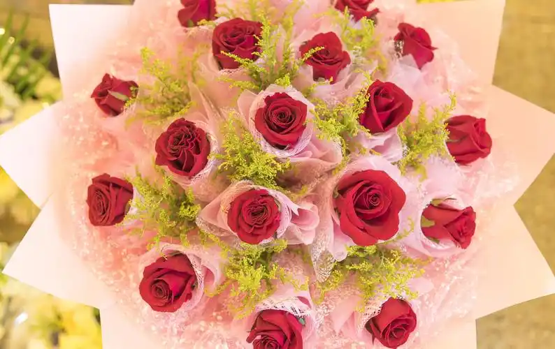 红色玫瑰背景图片高级红黑色简约浪漫玫瑰花朵爱心泼墨情人节玫瑰花