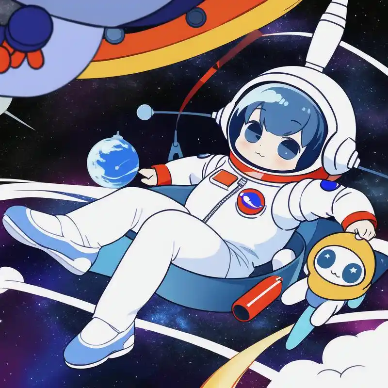 可爱到飞起 哈喽哈喽~ 今天给大家带来一组超可爱的q版太空人头像!