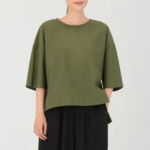 女装有机棉洗水套头衬衫 | 无印良品 muji