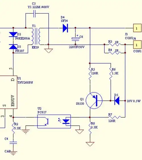 tny268pn典型电路图