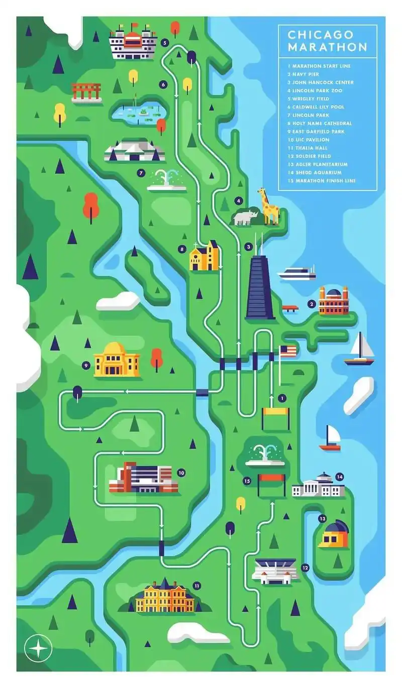 佳作分享:插画设计,城市地图#插画 #创意插画 #地图 #城 - 抖音