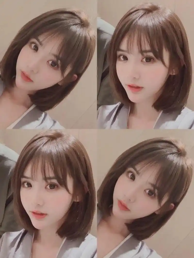 95可扎可披的甜美纯欲齐肩锁骨发～圆 - 抖音