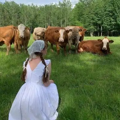 仙气满满绿色清新森系女生头像图片