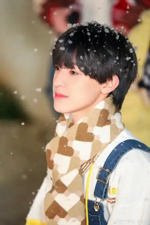 张泽禹更新一组圣诞限定照 飘着雪花氛围感一整个拉满……_高清图集