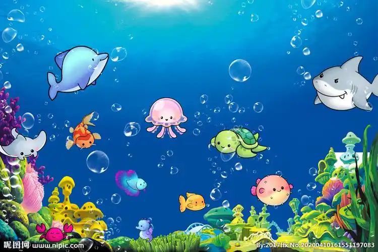 海底设计图__鱼类_生物世界_设计图库_昵图网nipic.com