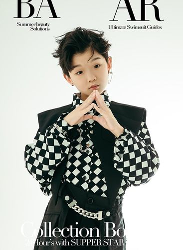 儿童摄影服装影楼正版10岁12岁大男孩时尚杂志潮童套装黑色帅气男