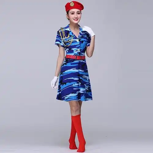 【其他女装图片】xj1835水兵舞服装全新女套装2021新款冬季短袖军装