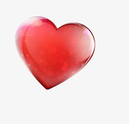红色闪耀立体爱心