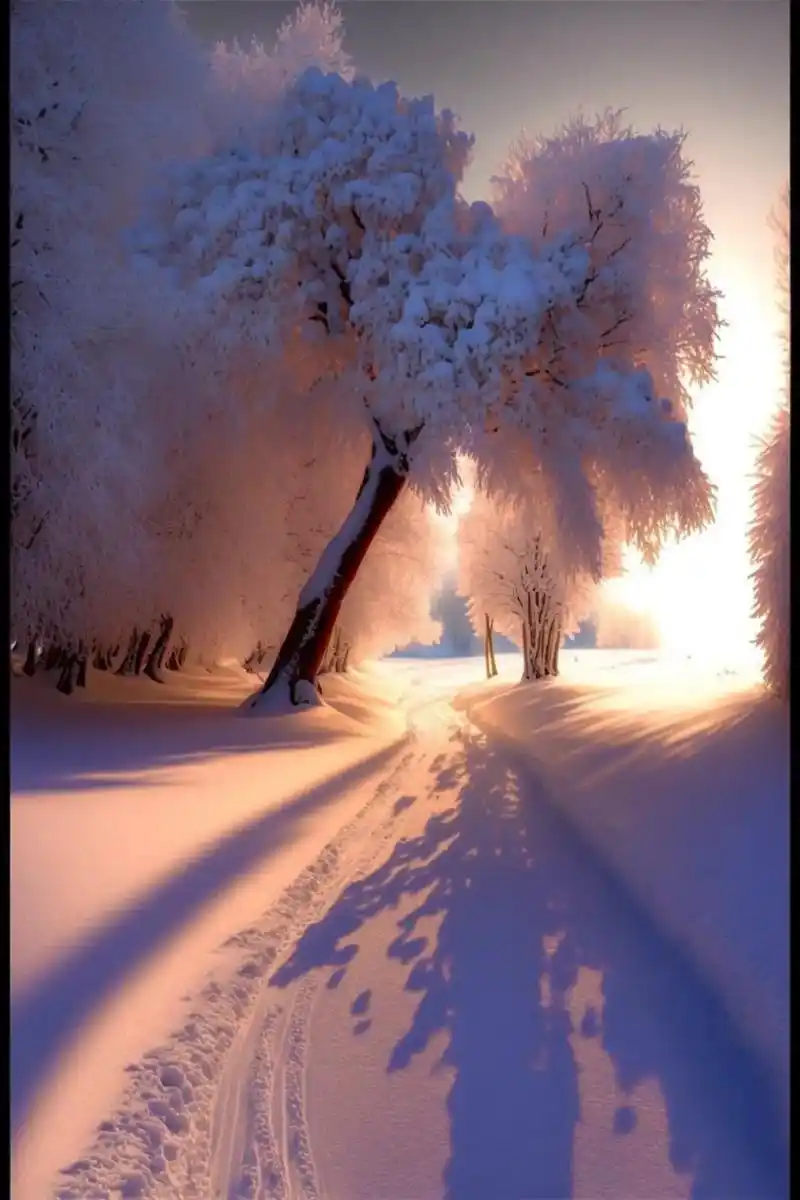 唯美雪景.雪的世界一片纯净,洗涤人心让人的心灵善良干净. - 抖音