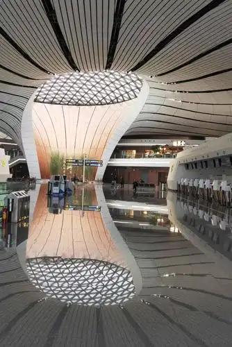 北京大兴国际机场内景(手机拍) - 美篇