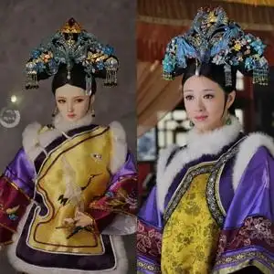 【璇小主】obitsu ob27小布心怡清朝古装娃娃 头饰 旗头 甄嬛华妃