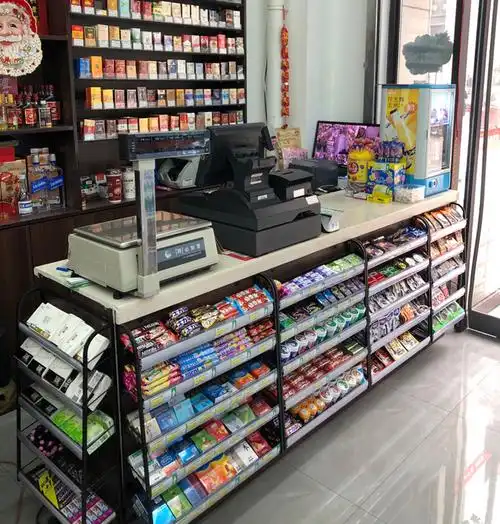 麦鸿狄超市口香糖柜收银台小货架便利店收款台前零食展示架可悬挂可