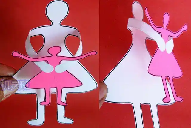 手工制作精美有特色母亲节礼物妈妈的怀抱立体贺卡步骤图解